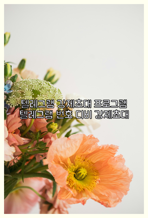 텔레그램 db 강제 초대